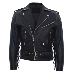 Expédition immédiate, vente en gros, dernier design, veste d'hiver pour homme, coupe ajustée, cuir véritable, fermeture éclair debout, réversible, respirante, coupe-vent - Product Image 1