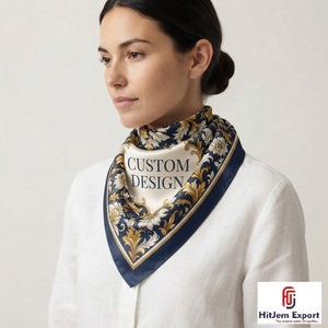 Pañuelo Clásico Personalizado, Pañuelo para la Cabeza con Estampado Único, Chal de Tela Suave, Pañuelo de Moda, Fabricante y Proveedor OEM ODM al por Mayor - Product Image 2