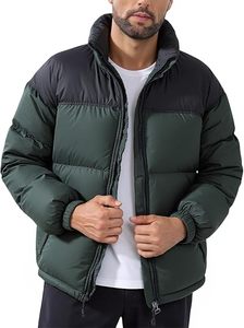 Custom Wholesale Mens Two Tone <b>Puffer</b> <b>Jacket</b> Stand Collar Winter Heavyweight Warm Bubble Coat OEM ODM - Product Image 6