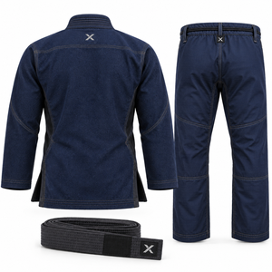 Ropa de Jiu-Jitsu Brasileño para Hombre |   Negro Azul Blanco |   Fabricante |   Ropa Deportiva y de Artes Marciales | - Product Image 3