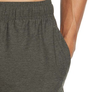 <b>Men</b> Solid Color Quick Dry <b>Bermuda</b> <b>Shorts</b> Elastic Waist Knitted Polyester Casual Workout <b>Shorts</b> with Pockets - Product Image 2