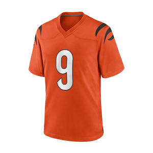 เสื้อยืดโอเวอร์ไซส์ผู้ชาย ผ้าตาข่าย เสื้ออเมริกันฟุตบอล แบบสั่งทำ แฟชั่นชุดยูนิฟอร์มอเมริกันฟุตบอล ขายส่ง - Product Image 2