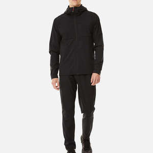 Ensemble de survêtement imperméable et coupe-vent de haute qualité pour hommes, veste de sport à capuche et pantalon de jogging, ensemble 2 pièces - Product Image 1
