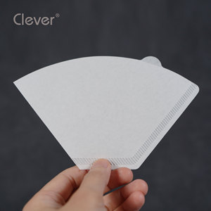 Filtres à café Clever en papier certifié trapézoïdal 100% pâte de bois naturelle, en stock (48 boîtes), compatibles avec le filtre à café Clever, vente en gros au Japon - Product Image 2