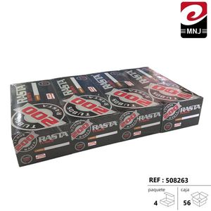 Rasta Tubes 200 unités 4 paquets par boîte Papier à cigarettes 56 unités Référence 508263 - Product Image 1