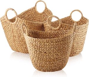 Custom Handwoven <b>Storage</b> <b>Basket</b> Sustainable Natural <b>Wicker</b> Laundry <b>Basket</b> Export Quality Wholesale Vietnam Supplier - Product Image 1