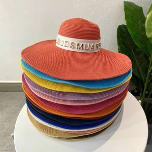 Bolso de Playa de Paja Hecho a Mano con Diseño Nuevo de Verano para Mujer, con Doble Asa, Decoración de Bordado de Caña de Bambú, Patrón de Cubo, Dragonex HB3 - Product Image 3