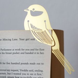 Stylish Copper <b>Bookmark</b> Wire Design Minimal Look Metal Page Marker Premium Reading Accessory Gift for Students Readers Office - Product Image 4