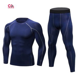 Nuevo Conjunto de Compresión para Hombre al por Mayor, Color Sólido, Estilo Casual, Conjunto de Dos Piezas en Oferta - Product Image 2