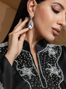 AN12250 Elegant Chiffon Flowy Modest <b>Abaya</b> for Autumn Casual Style for <b>Wedding</b> Receptions and Formal Parties - Product Image 5