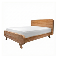 Base de Cama de Teca Sólida para Dormitorio, Restaurante, Hotel, Villa, Resort, Cafetería, Mobiliario Comercial para Hostelería, Venta al por Mayor