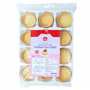 Expédition rapide des commandes, fournisseur en gros pour l'exportation, OEM/ODM, Tarte HALAL surgelée, Coque de tarte aux œufs cuite, YA02 420G, Desserts de boulangerie sucrés - Product Image 1