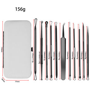 Herramientas para Eliminar Puntos Negros, Kit de 11 Piezas para Extraer Espinillas, Extractor Profesional de Comedones de Acero Inoxidable - Product Image 4