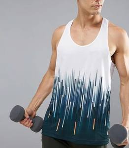 Débardeur de compression sans couture à col rond pour homme, imprimé par sublimation personnalisée, nouveau design tendance en promotion - Product Image 3