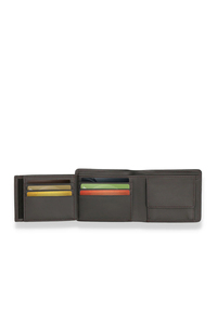 Cartera de Cuero Genuino de Primera Calidad para Hombre, Tarjetero Corto de Alta Calidad con Logotipo Personalizado, Venta al Por Mayor, MOQ Bajo - Product Image 6