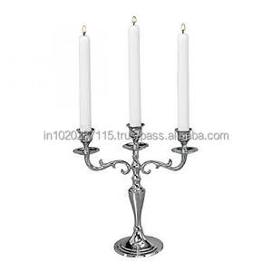 Candelabros de aluminio de alta calidad perfectos para mesas de entrada al hogar centro de mesa de boda y alquiler de decoración de eventos - Product Image 6