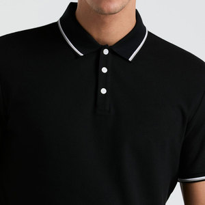 Chemise de golf pour homme LuxeRoll personnalisée, manches courtes, tricotée, respirante, logo brodé, 100% coton, vente en gros - Product Image 5