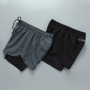 Pantalones Cortos Deportivos 2 en 1 para Hombre, para Gimnasio, Correr y Entrenamiento, Diseño Personalizado con Logotipo - Product Image 2