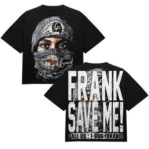 OEM Hombres de alta calidad de peso pesado Boxy Camisetas de algodón transpirable impreso para el verano - Product Image 4