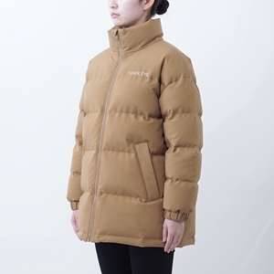 Chaqueta Acolchada con Cierre Completo para Mujer, Cuello Alto, Manga Larga, Abrigo Cálido de Moda para Invierno - Product Image 2