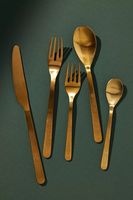 Ensemble de couverts de luxe en or massif pour hôtels, banquets, mariages, vaisselle de table, vente en gros usine