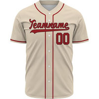 Jersey Baseball Sublimasi Kustom Grosir Pabrik Terlaris Unisex Lengan Pendek Seragam Olahraga
