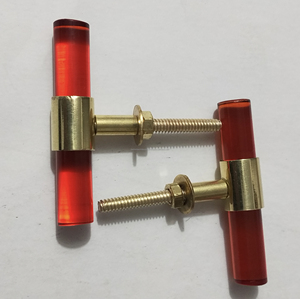 Luxury Acrylic Transparent Brown Resin Door Pulls with Metal Accents Modern Sleek Handles for Cabinets Drawers and Interior Door - Product Image 4