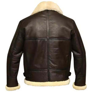 <b>Men</b> High Quality Leather <b>Jacket</b> Soft Full Zip Casual Comfortable Durable Fashion Regular Fit Everyday Outerwear Winter - Product Image 3