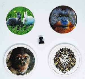 Truco de Magia: Tarjeta que Cambia de Color y Cara en el Aire, Truco Visual para Magia de Cerca - Product Image 1