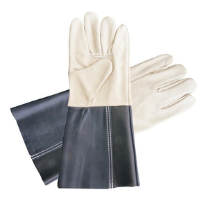 Gants de sécurité en cuir de vachette pour le soudage, résistants à la chaleur extrême, ignifuges, protection des mains pour le travail, la chasse LGW-0020 - Product Image 2