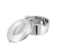 Boîte à Casserole en Acier Inoxydable avec Logo Personnalisé, Boîte de Rangement Alimentaire Classique Polie pour Garder les Chapatis et Rotis au Chaud, Meilleur Prix