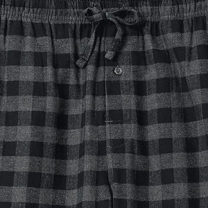 High quality Plaid Pajama Pants Men Flannel Sleep Full Length Lounge Pants Plus Size Trousers men's pants - Product Image 5