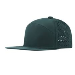 Casquette Snapback Unisexe Ajustable en Tissu Oxford Sergé de Coton, Structurée, 5 Panneaux, Profil Bas, avec Broderie 3D Personnalisée et Détail Corde - Product Image 4