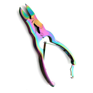 Coupe-ongles robustes arc-en-ciel de 6 pouces, professionnel, double action, en acier inoxydable, pour podologie, salon et usage domestique - Product Image 2