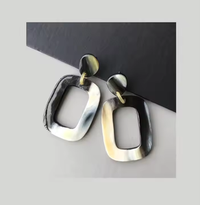 Natural Horn <b>Cuff</b> <b>Earrings</b> Handmade Waterproof for Women and Girls Party Wear by decor world expo - Product Image 2