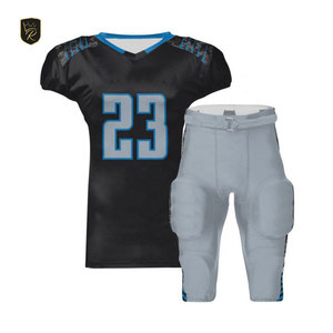 Uniforme de football américain de qualité supérieure en tissu polyester doux, idéal pour l'entraînement intensif et le confort le jour du match - Product Image 1
