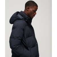 Veste matelassée pour homme, col montant, logo personnalisé sur le devant, fine, imperméable, respirante, style streetwear