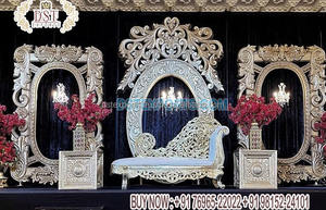 Marco FRP de boda indio, decoración de entrada, marco de estilo de templo a la moda, decoración de escenario de boda, lo último - Product Image 3