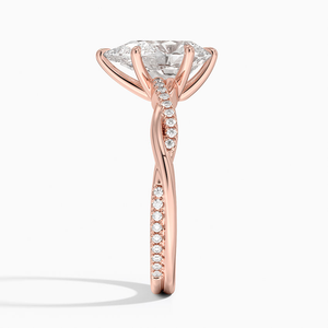 Bague pour femme en argent massif avec moissanite poire unique et motif croisé, idéale pour les occasions sociales et les fêtes - Product Image 4