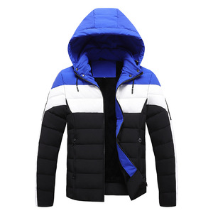 Chaqueta acolchada reversible para hombre con capucha, impermeable, con cierre, abrigo de invierno, a prueba de viento, ecológica, para uso en exteriores. - Product Image 3