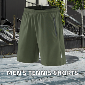 Custom Reflective Plaid <b>Men</b> <b>Bermuda</b> <b>Shorts</b> – 4-Way Stretch, Breathable Quick-Dry Fabric & Drawstring Waist - Product Image 3