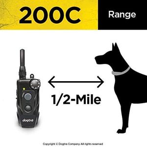 Collar de Adiestramiento para Perros Dogtra 200C, Impermeable, con Control Remoto de Una Mano, Alcance de Una Mila - Product Image 3