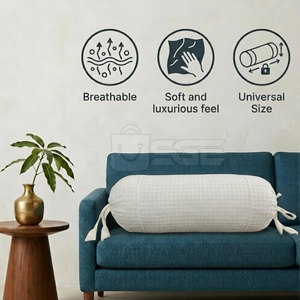 Housse de coussin de luxe confortable en tissu pour la maison et l'hôtel – Couleurs et tailles personnalisables - Product Image 4