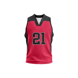 Maillot de basket-ball respirant à transfert thermique personnalisé, sans manches, unisexe, adulte, disponible pour toutes les équipes - Product Image 5