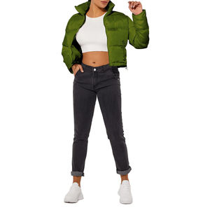 OEM Factory Prices Women's Customized Heated Eco-Friendly <b>Quilted</b> Puffer Coat Jacket Nylon Lining Waterproof Breathable Casual - Product Image 4