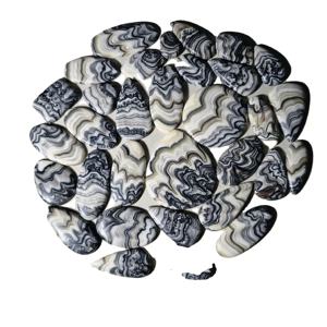 Cabujones de Ágata Mexicana Natural de Alta Calidad al por Mayor, Cristal de Cuarzo Curativo para la Fabricación de Joyas, 20-45 mm - Product Image 5