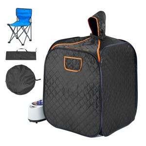 Tenda Sauna Portatile da 1200 Watt con Generatore, Sedia, Borsa Portaoggetti e Generatore di Vapore per Uso Domestico Terapeutico - Product Image 1
