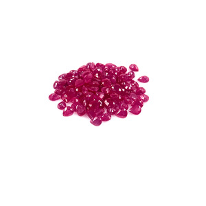Rubis naturels de Bangkok, formes poire calibrées 4x5mm, pierres précieuses de rubis naturelles facettées en vrac pour la fabrication de bijoux, prêtes à l'emploi - Product Image 3