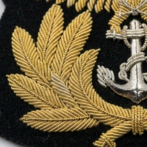 Écusson brodé personnalisé Aigle Doré et Ancre, à coudre, pour uniformes, vestes et vêtements - Product Image 5