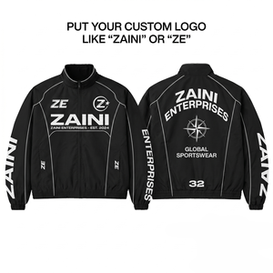 <b>Mens</b> Winter Windbreaker <b>Jacket</b> <b>Canvas</b> Solid Waterproof Breathable Black White Front Custom Logo High Street Coat Nylon/Cotton - Product Image 1